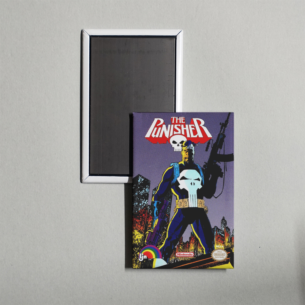 Nintendo NES The Punisher Mini Video Game Fridge Magnet