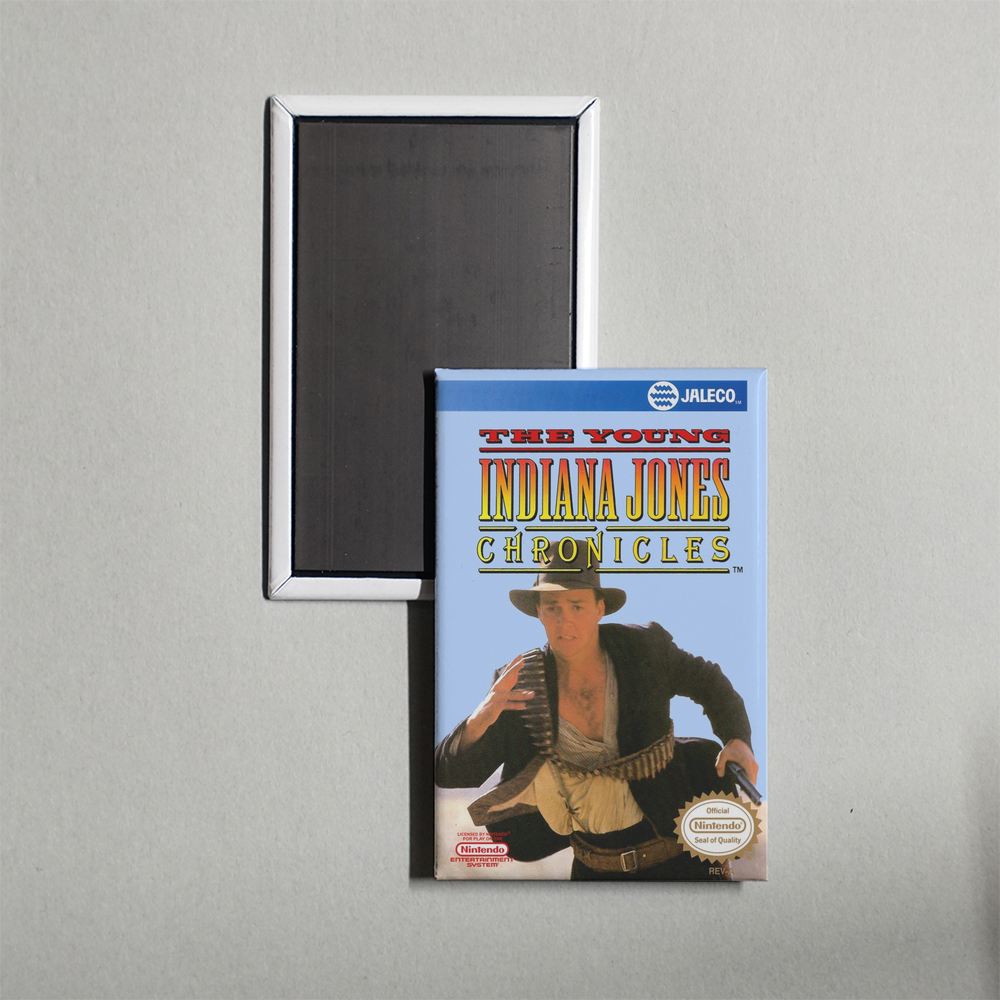 Nintendo NES The Young Indiana Jones Chronicles Mini Video Game Fridge Magnet