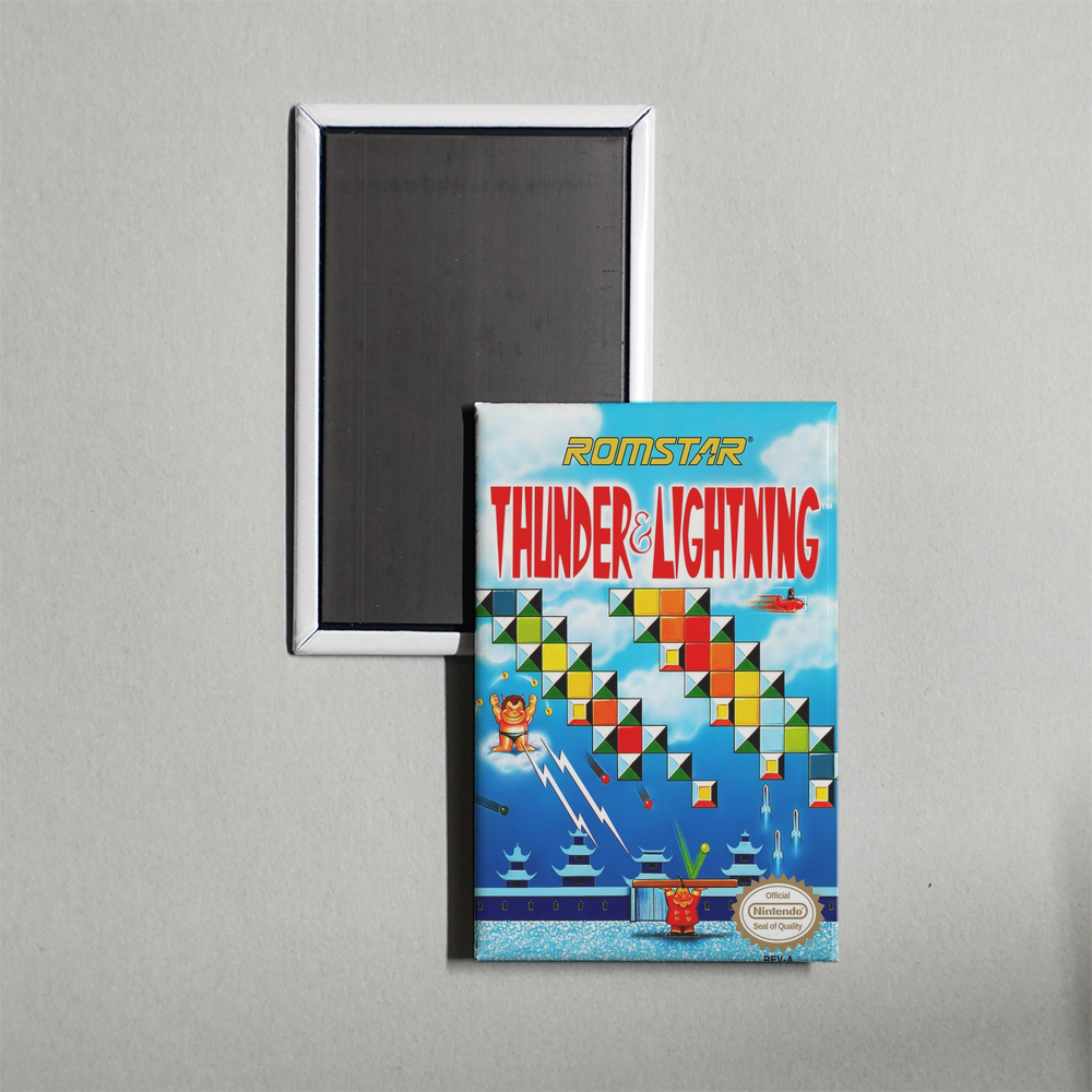 Nintendo NES Thunder & Lightning Mini Video Game Fridge Magnet