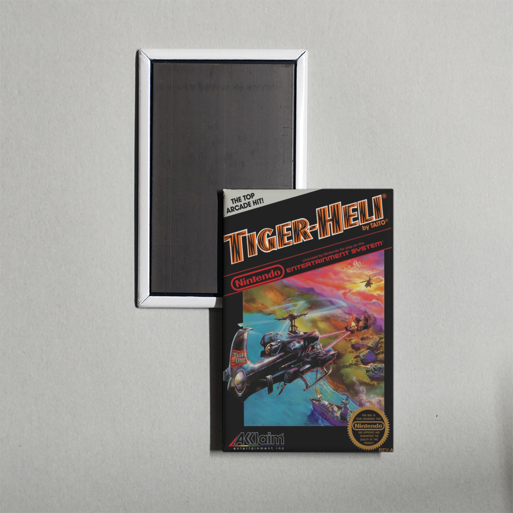Nintendo NES Tiger-Heli Mini Video Game Fridge Magnet