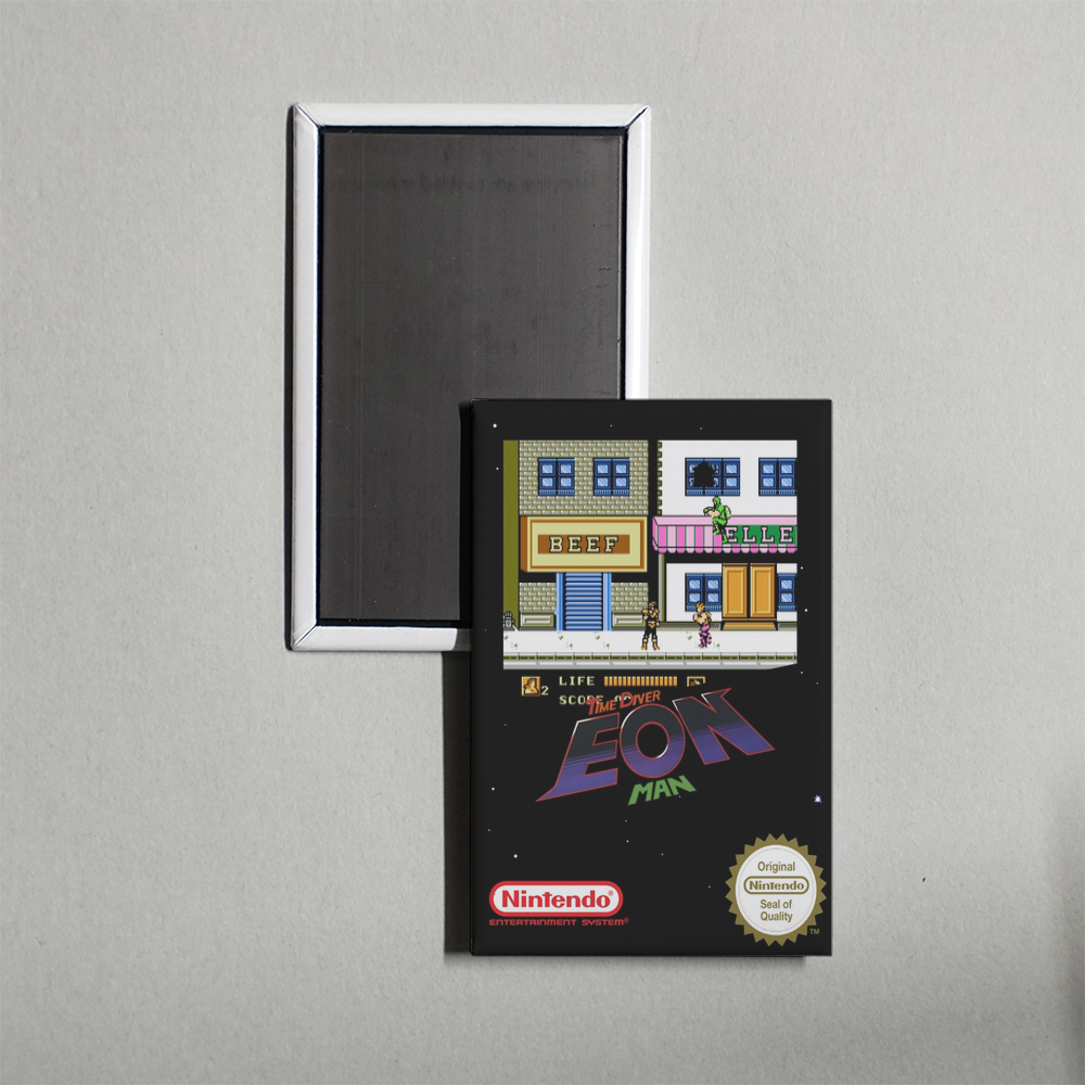 Nintendo NES Time Diver - Eon Man Mini Video Game Fridge Magnet