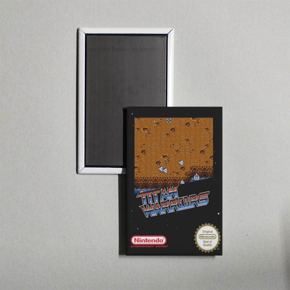 Nintendo NES Titan Warriors Mini Video Game Fridge Magnet