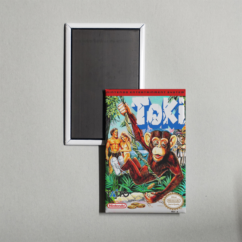 Nintendo NES Toki Mini Video Game Fridge Magnet