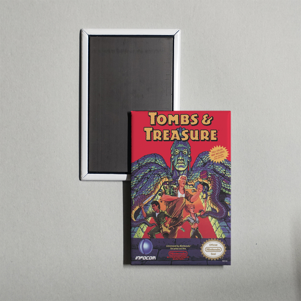 Nintendo NES Tombs & Treasure Mini Video Game Fridge Magnet