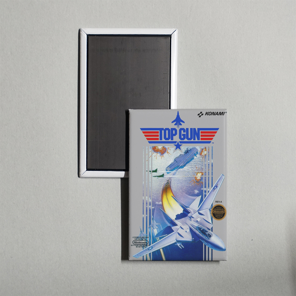 Nintendo NES Top Gun Mini Video Game Fridge Magnet