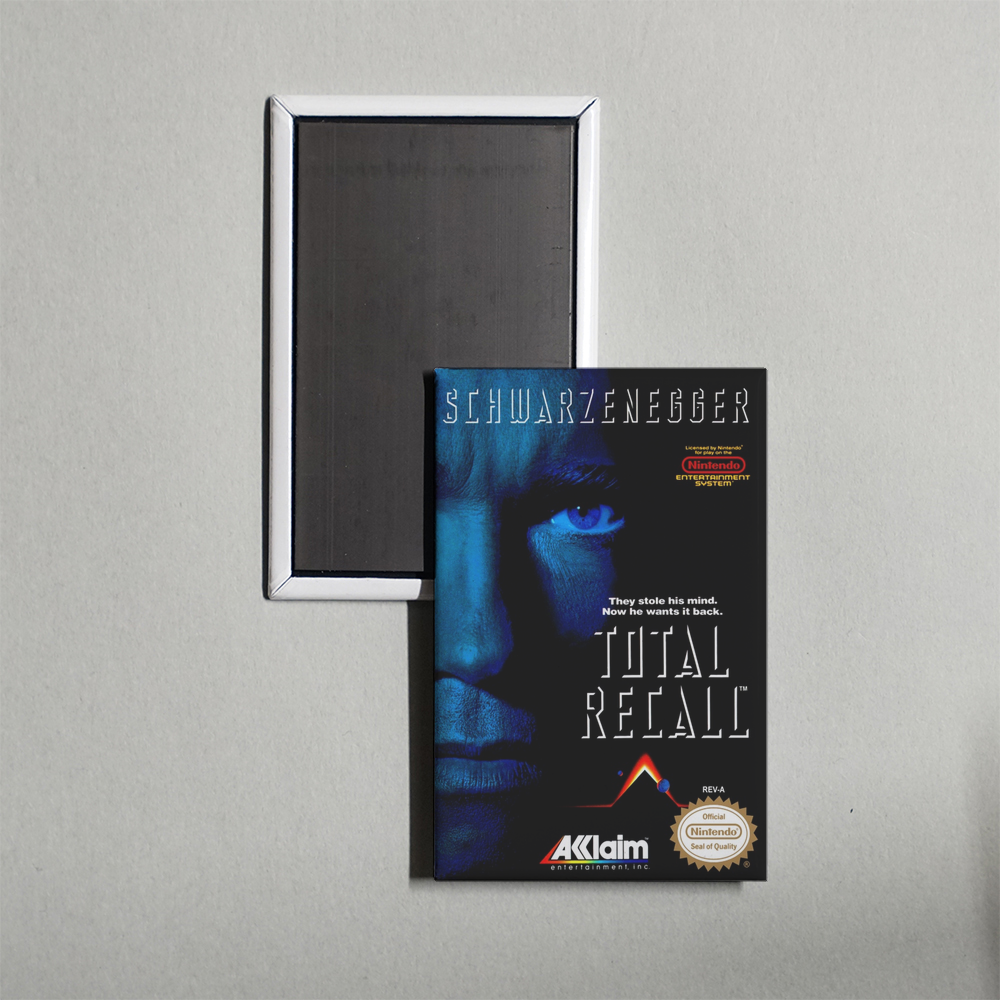 Nintendo NES Total Recall Mini Video Game Fridge Magnet