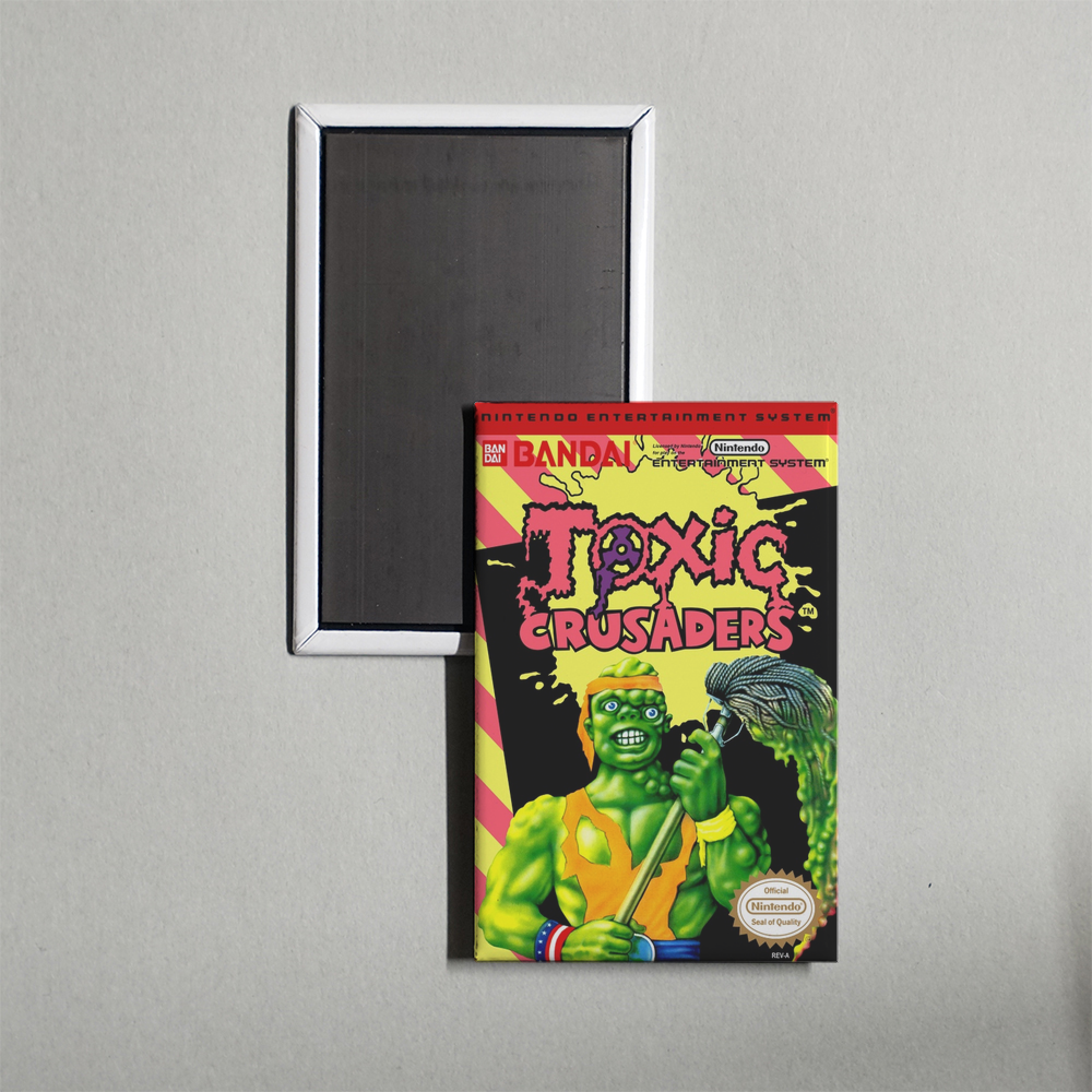 Nintendo NES Toxic Crusaders Mini Video Game Fridge Magnet