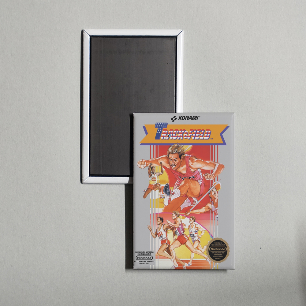 Nintendo NES Track & Field Mini Video Game Fridge Magnet