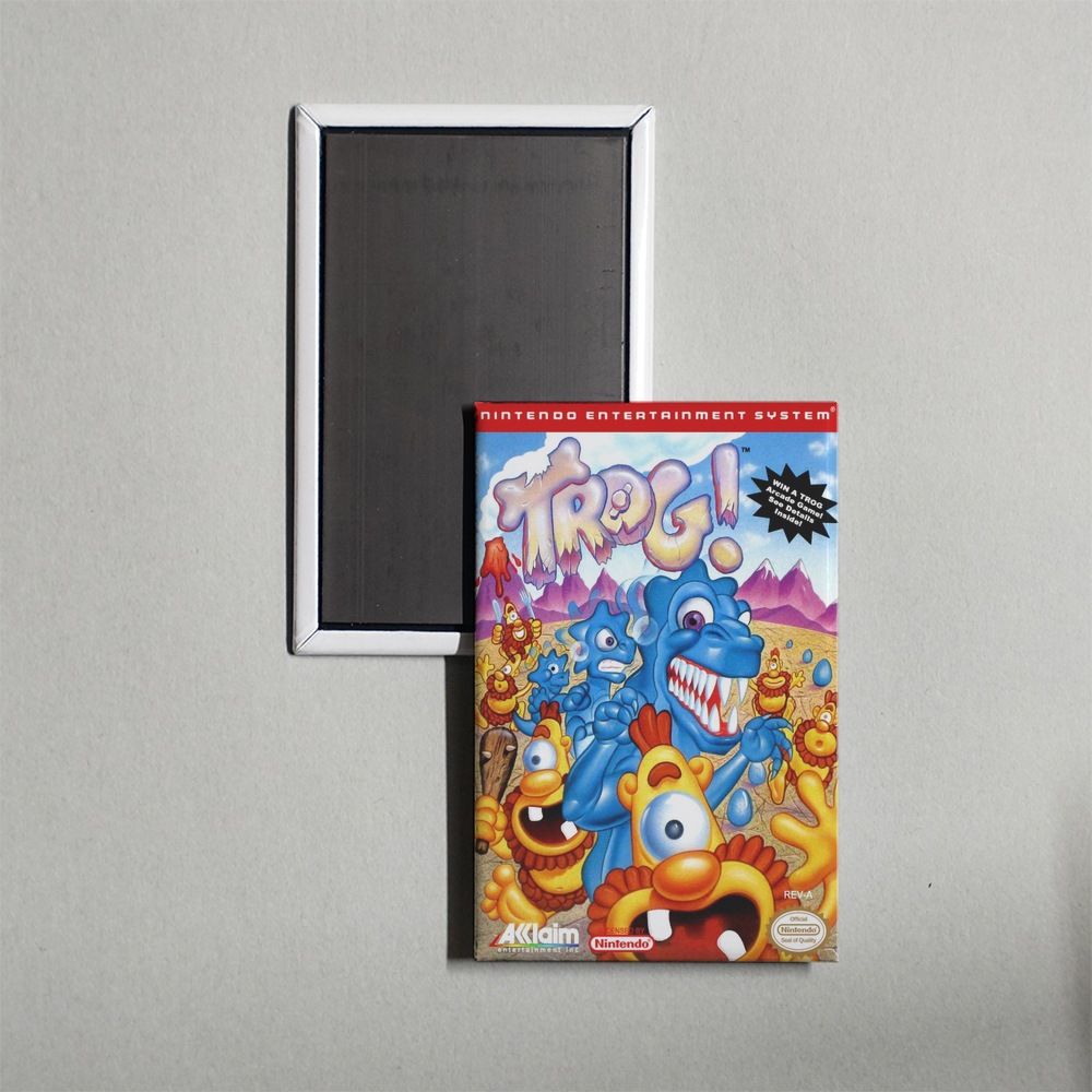 Nintendo NES Trog! Mini Video Game Fridge Magnet