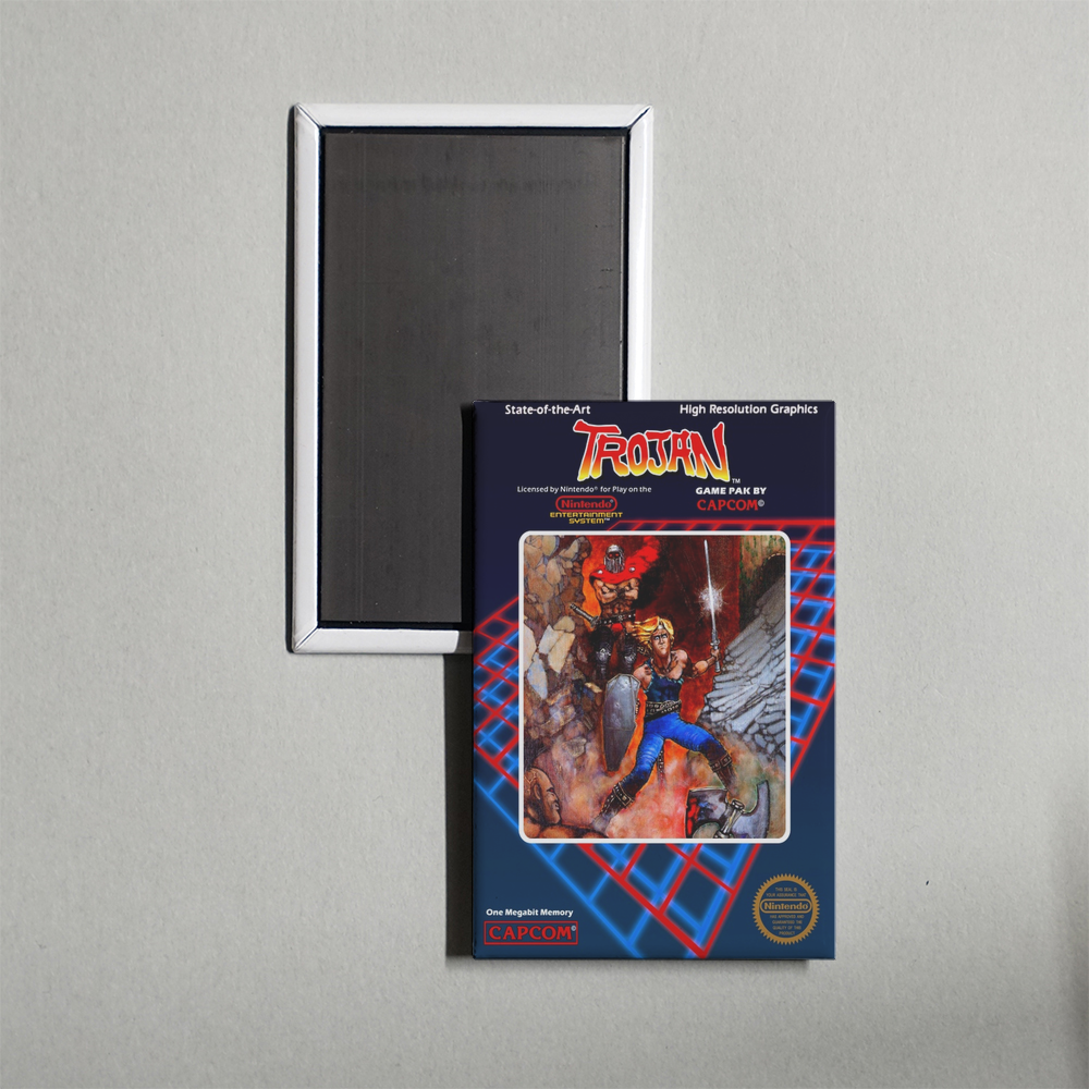 Nintendo NES Trojan Mini Video Game Fridge Magnet