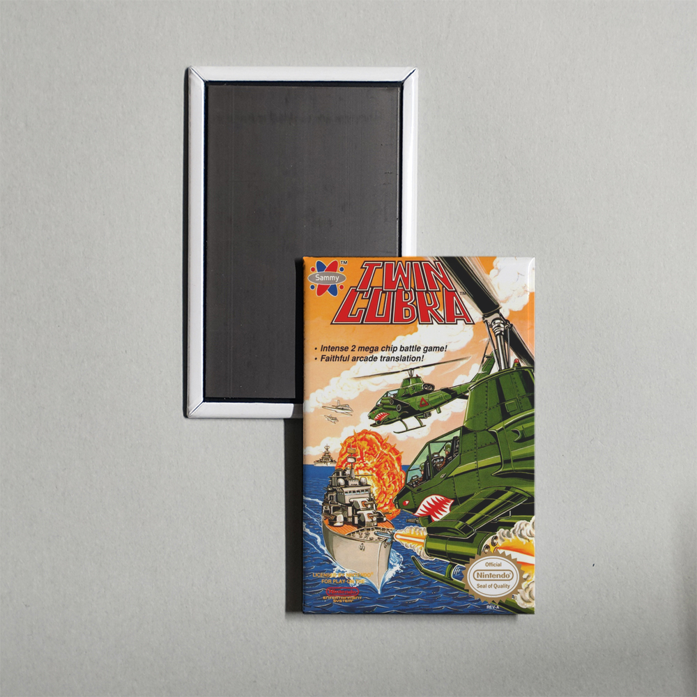 Nintendo NES Twin Cobra Mini Video Game Fridge Magnet