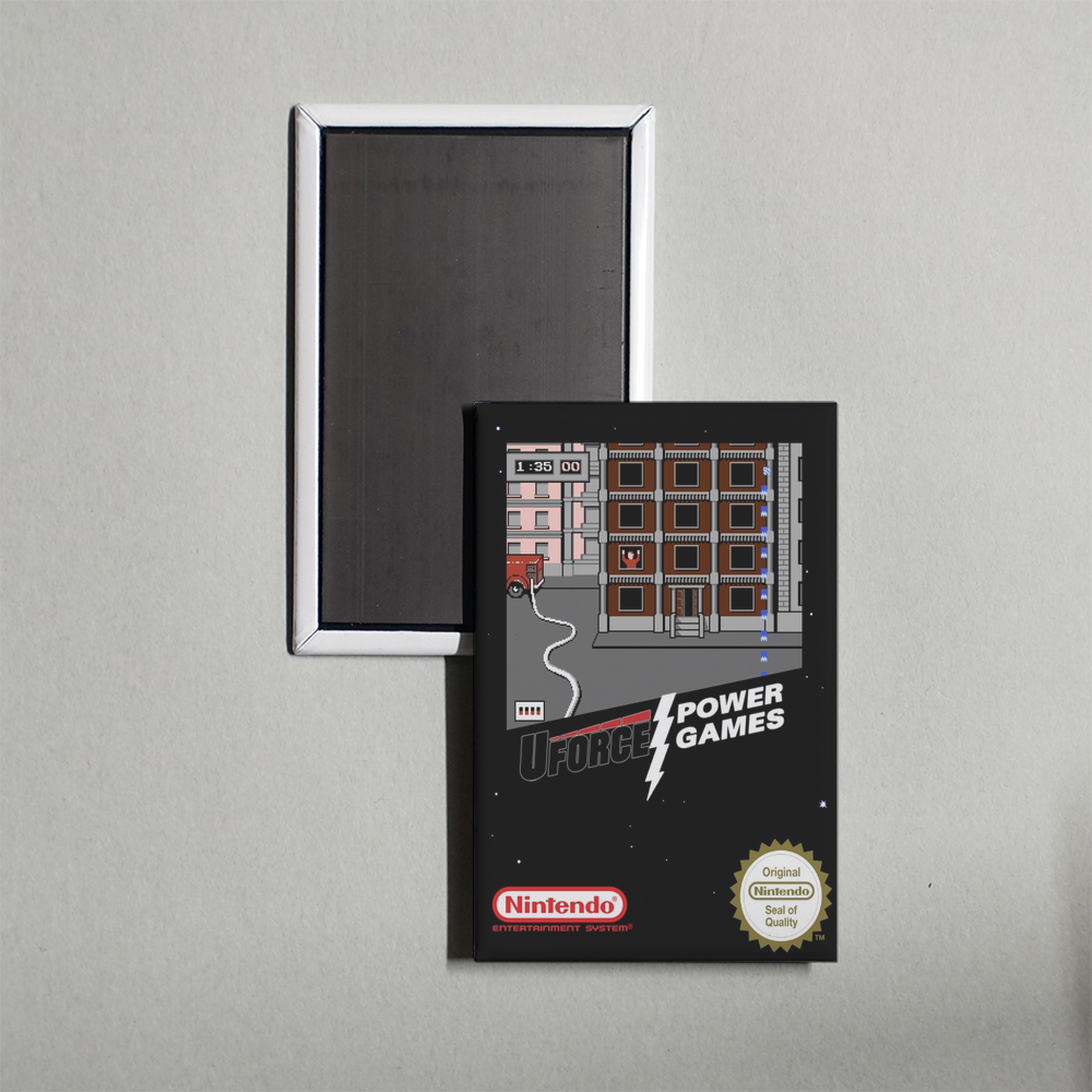 Nintendo NES U-Force Power Games Mini Video Game Fridge Magnet
