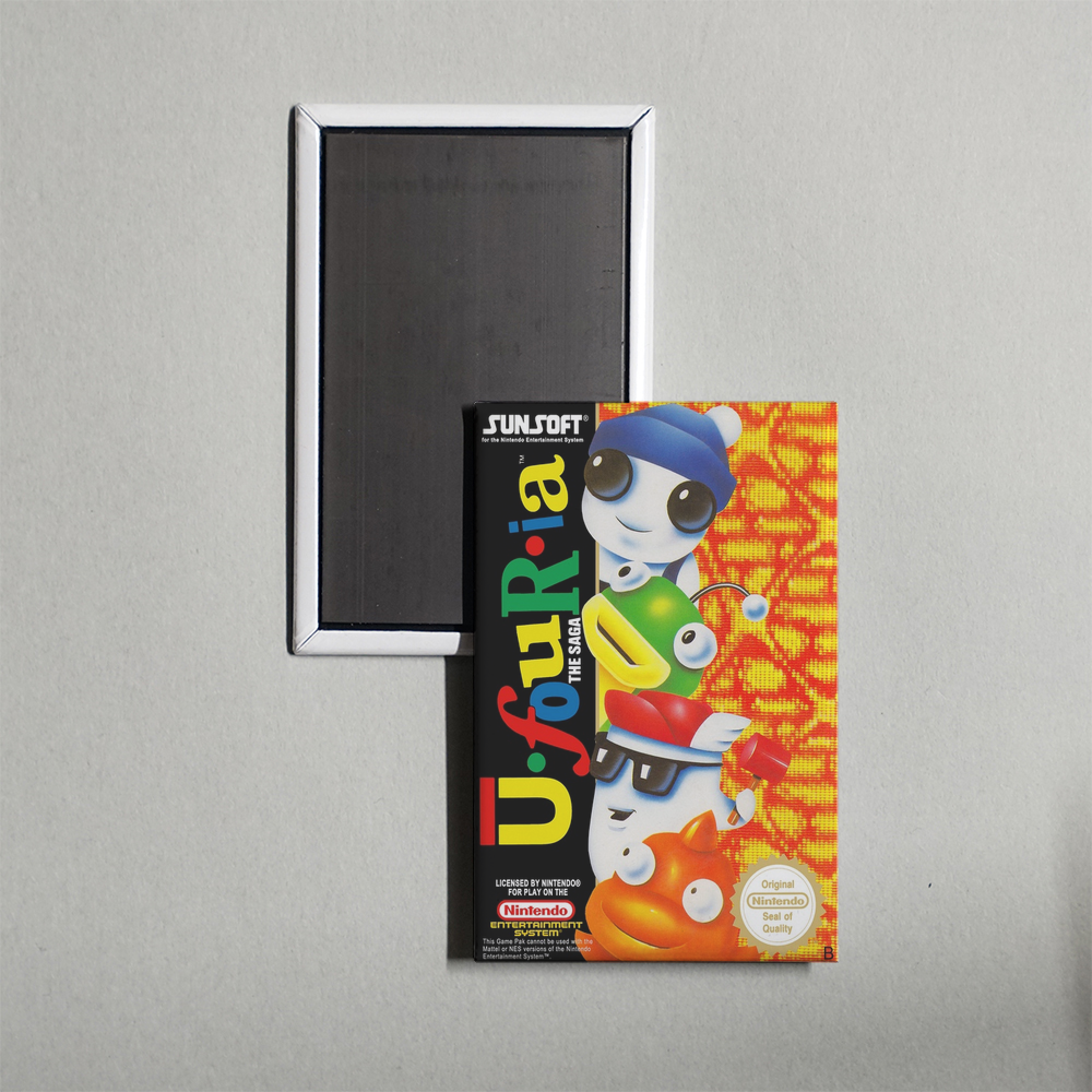 Nintendo NES Ufouria - The Saga Mini Video Game Fridge Magnet