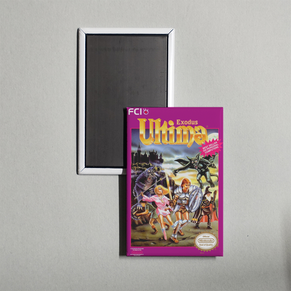 Nintendo NES Ultima - Exodus Mini Video Game Fridge Magnet
