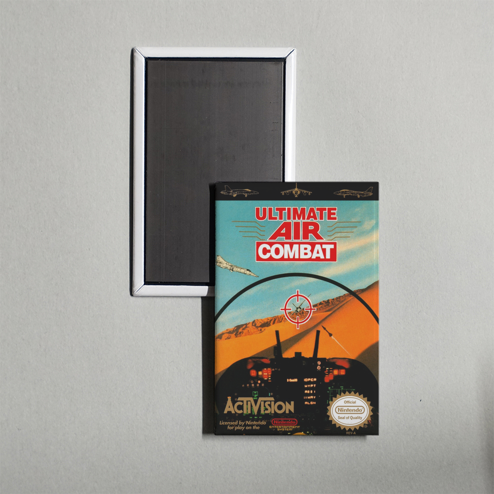 Nintendo NES Ultimate Air Combat Mini Video Game Fridge Magnet