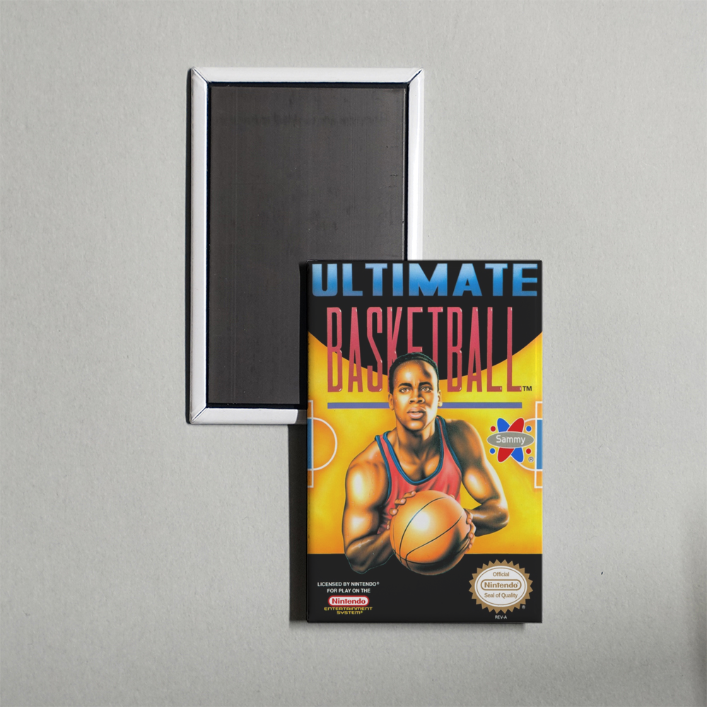 Nintendo NES Ultimate Basketball Mini Video Game Fridge Magnet