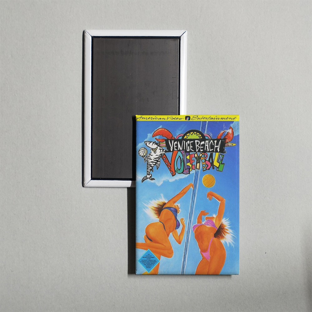 Nintendo NES Venice Beach Volleyball Mini Video Game Fridge Magnet