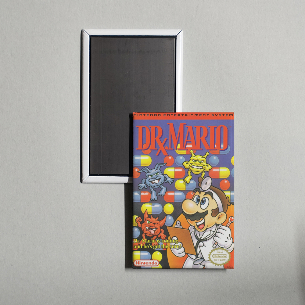 Nintendo NES Virus Mini Video Game Fridge Magnet