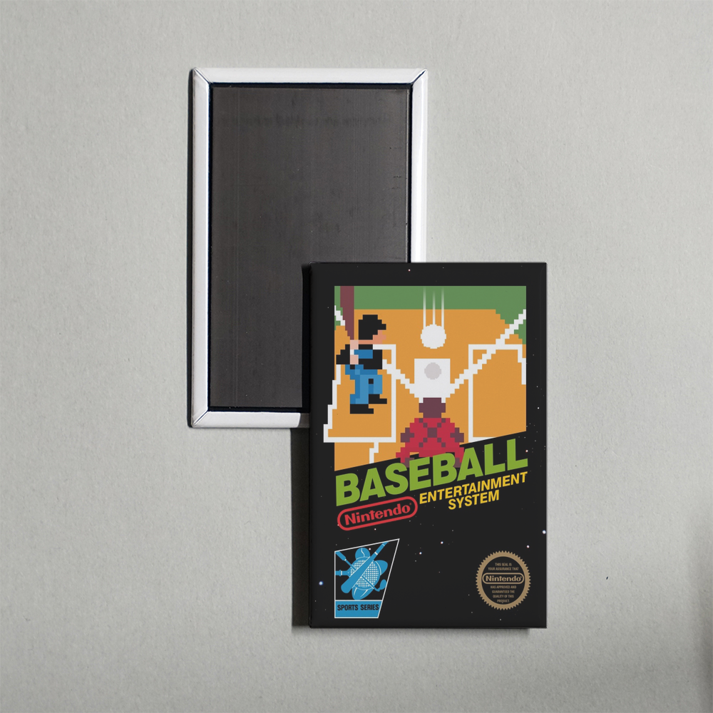 Nintendo NES Vs. BaseBall Mini Video Game Fridge Magnet