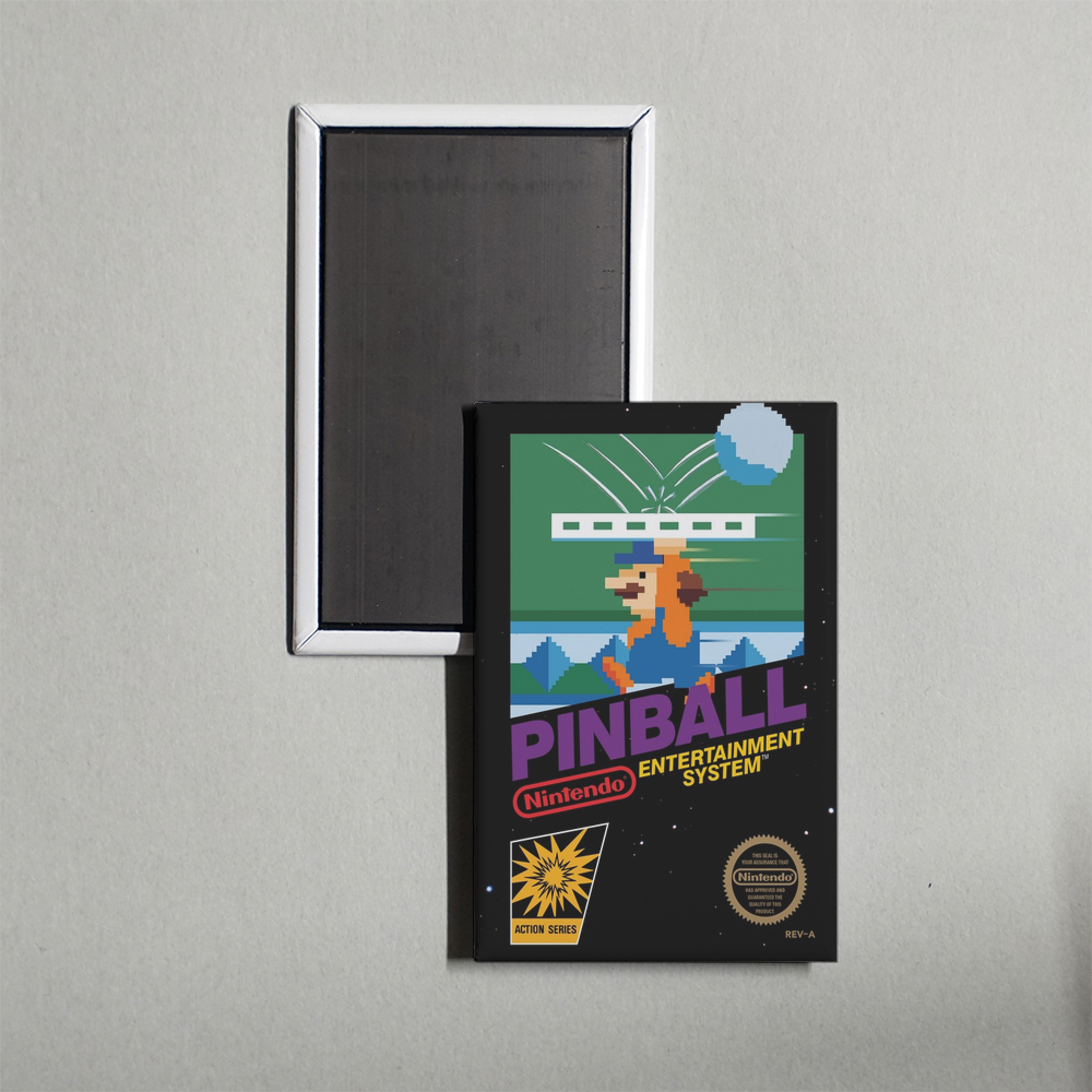 Nintendo NES Vs. Pinball Mini Video Game Fridge Magnet