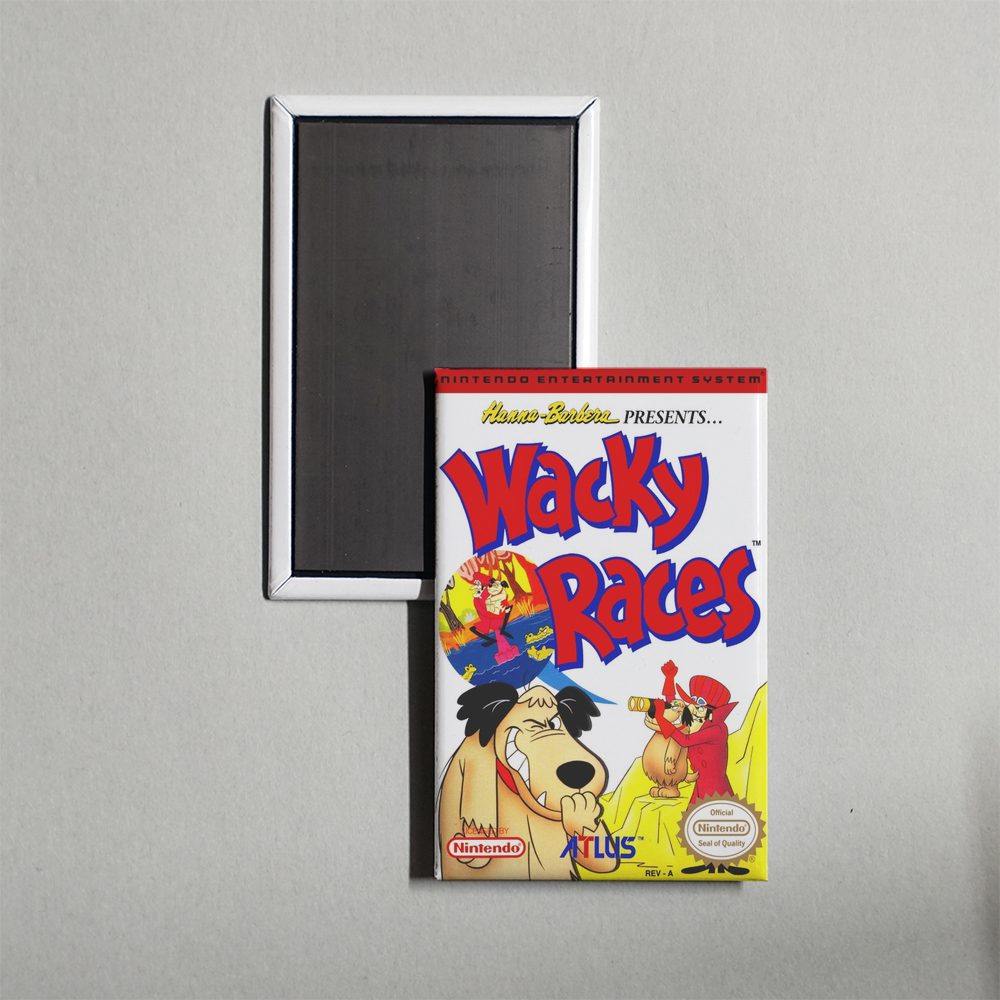 Nintendo NES Wacky Races Mini Video Game Fridge Magnet