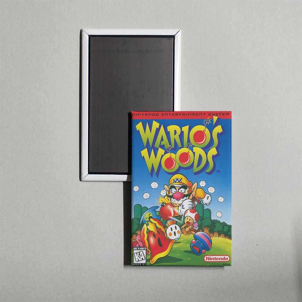 Nintendo NES Wario's Woods Mini Video Game Fridge Magnet
