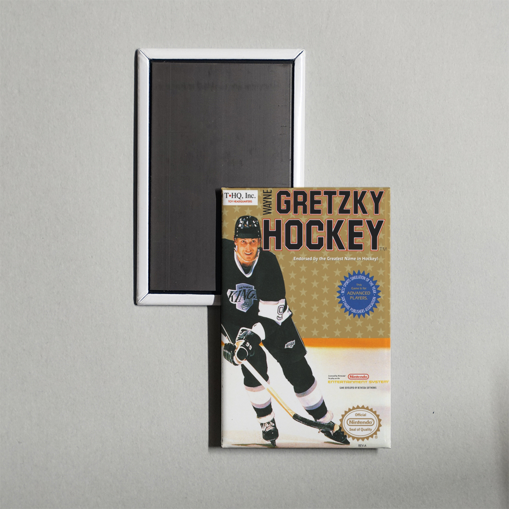 Nintendo NES Wayne Gretzky Hockey Mini Video Game Fridge Magnet