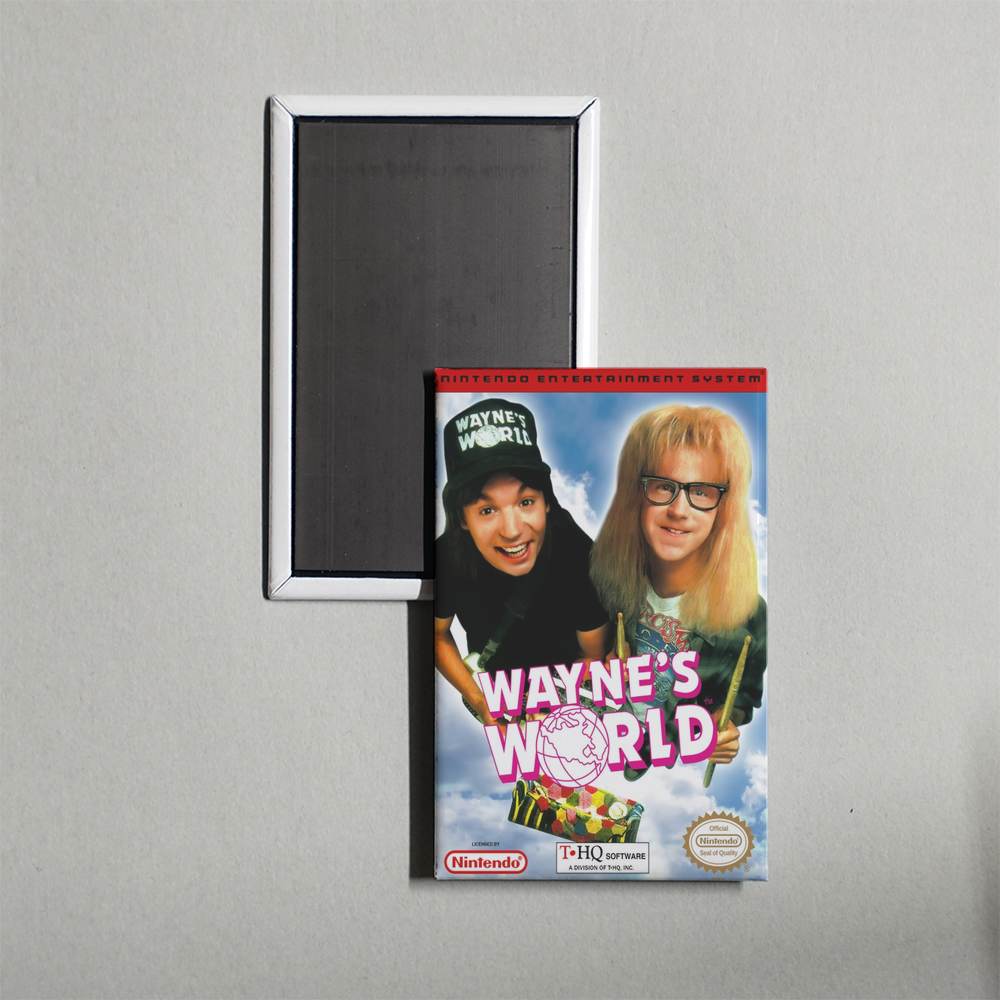 Nintendo NES Wayne's World Mini Video Game Fridge Magnet