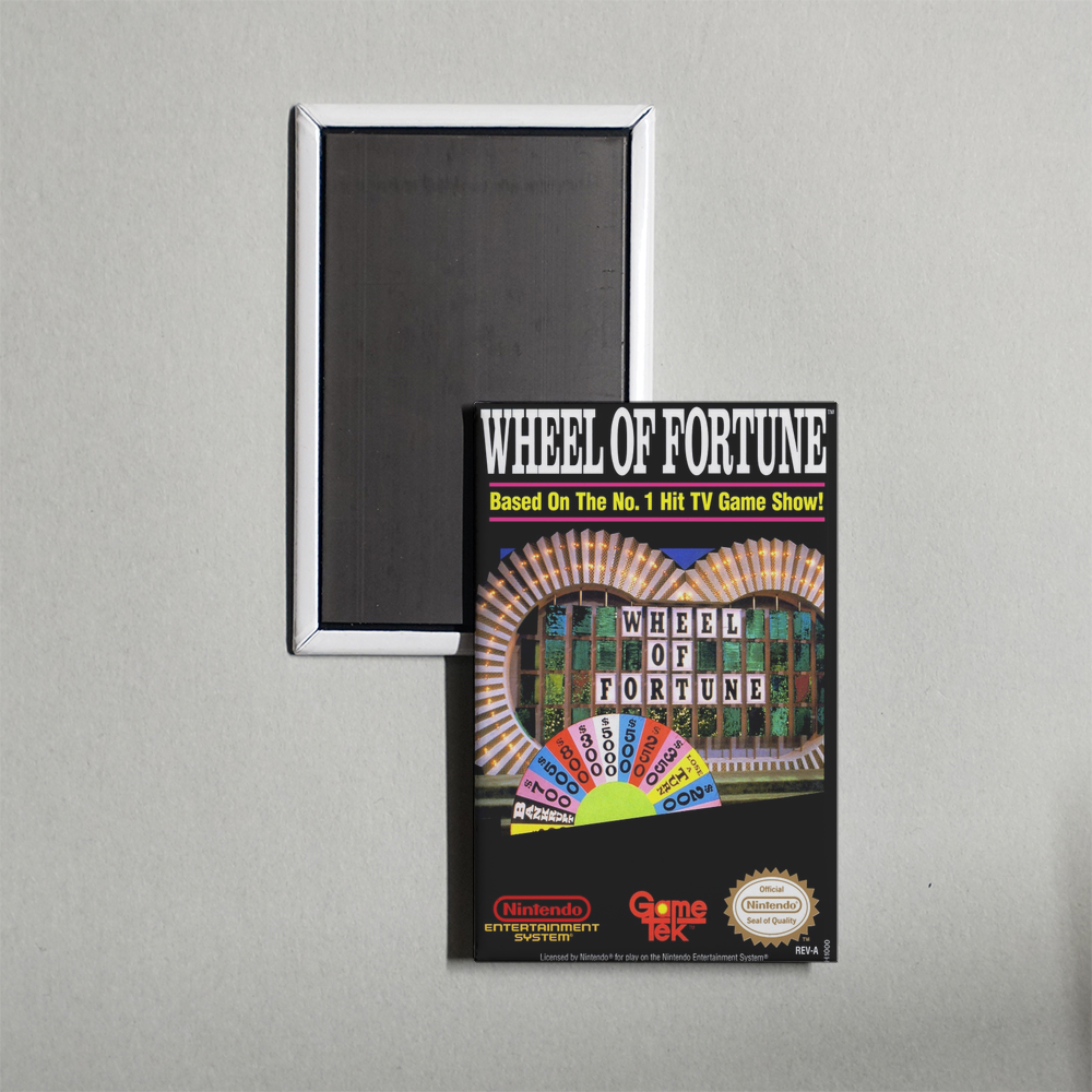 Nintendo NES Wheel of Fortune Mini Video Game Fridge Magnet