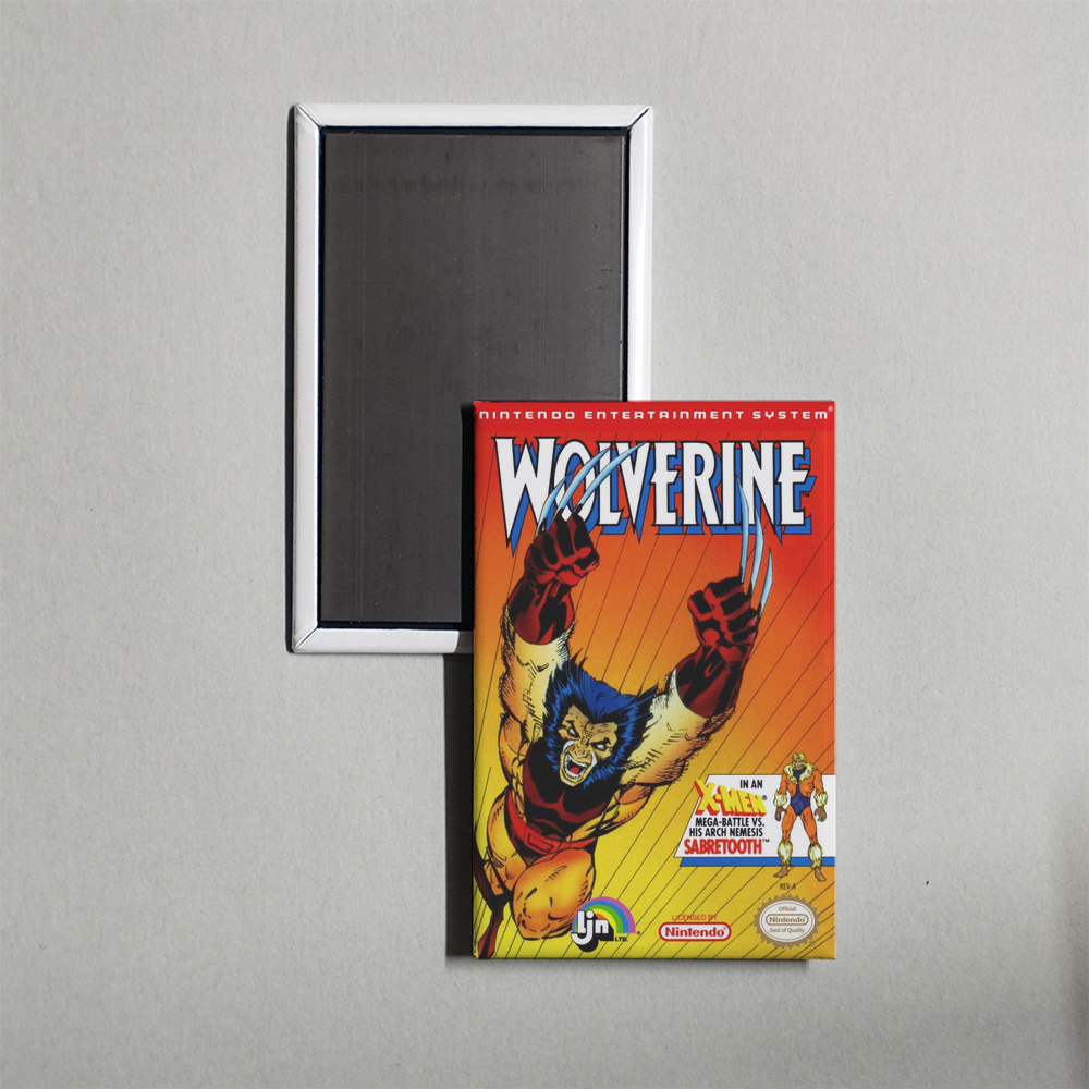 Nintendo NES Wolverine Mini Video Game Fridge Magnet