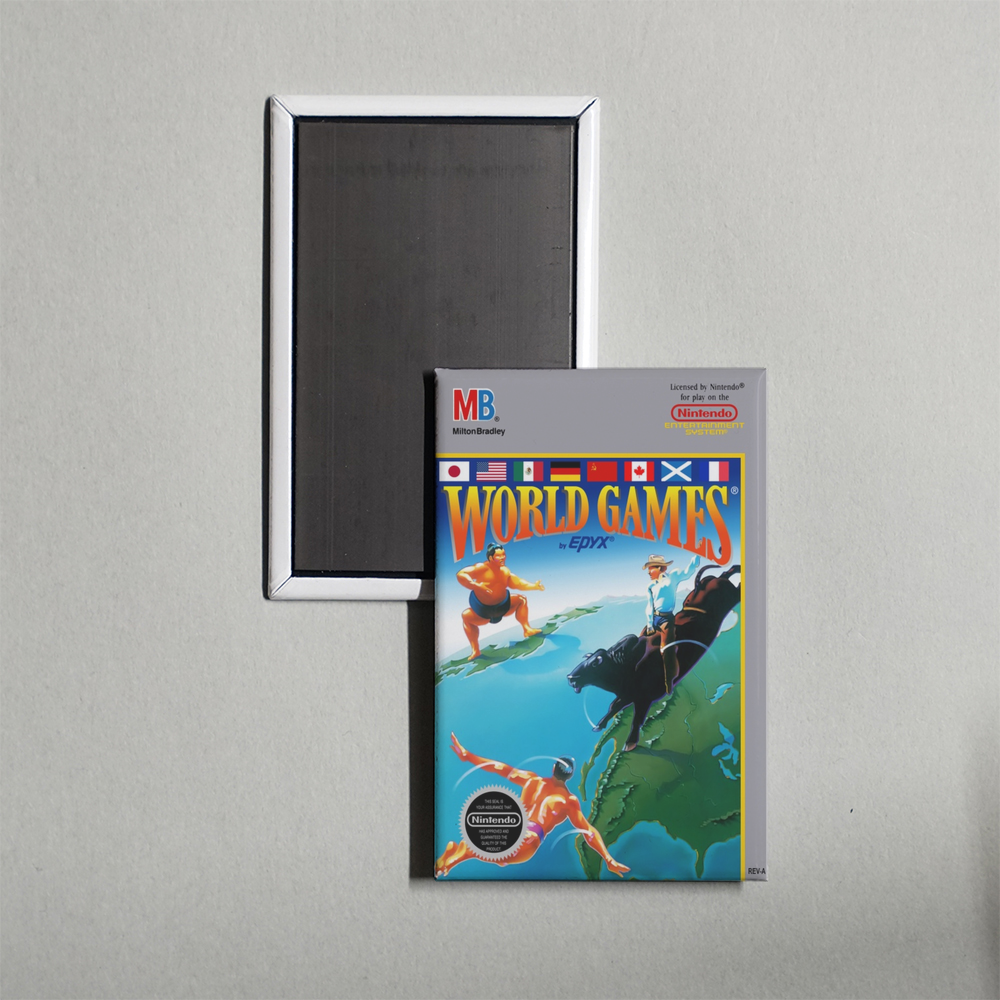 Nintendo NES World Games Mini Video Game Fridge Magnet