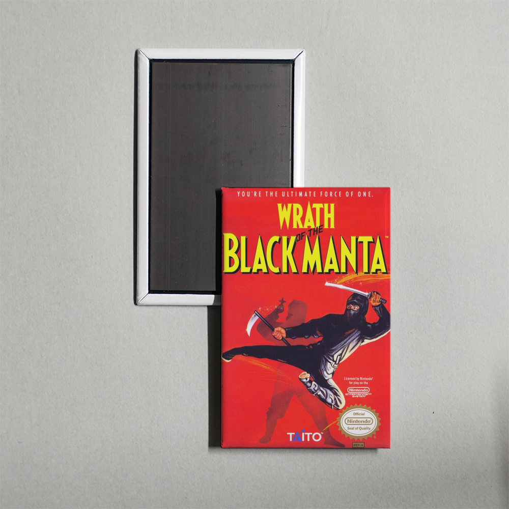 Nintendo NES Wrath of the Black Manta Mini Video Game Fridge Magnet