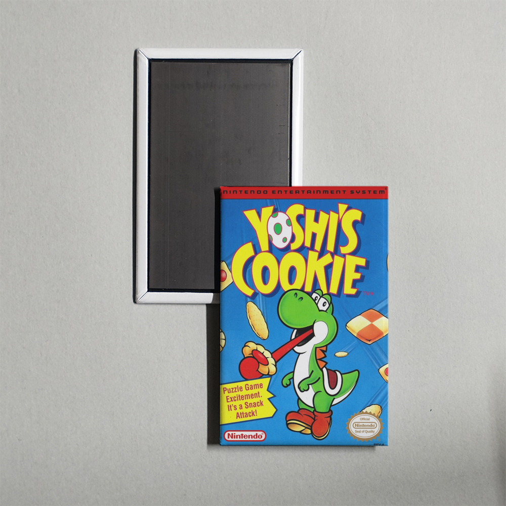 Nintendo NES Yoshi's Cookie Mini Video Game Fridge Magnet