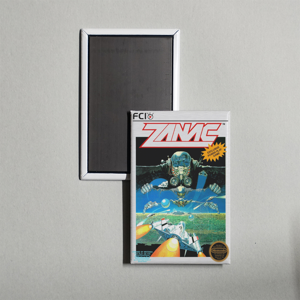Nintendo NES Zanac Mini Video Game Fridge Magnet