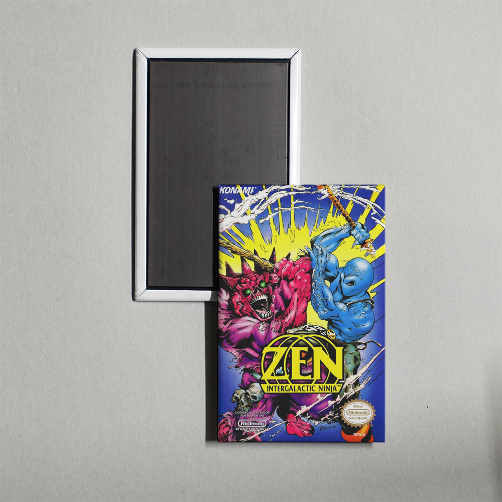 Nintendo NES Zen - Intergalactic Ninja Mini Video Game Fridge Magnet