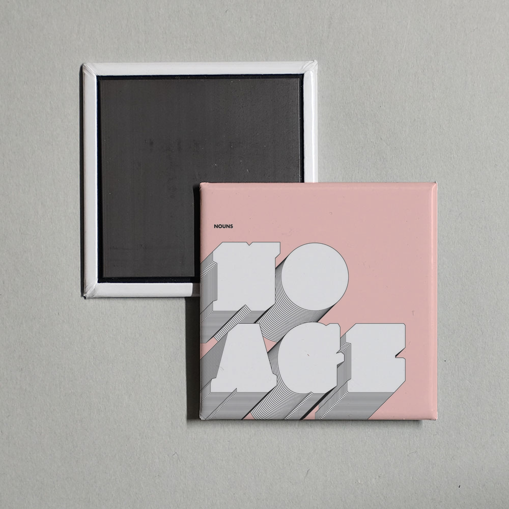 No Age - Nouns Album Cover Fridge Magnet