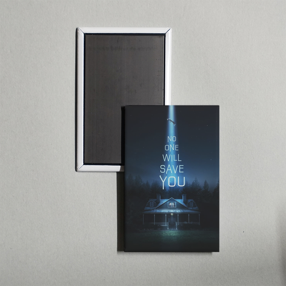 No One Will Save You Mini Movie Fridge Magnet