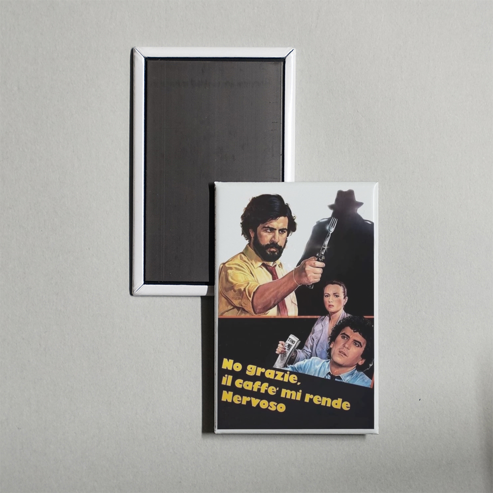 No Thanks, Coffee Makes Me Nervous Mini Movie Fridge Magnet