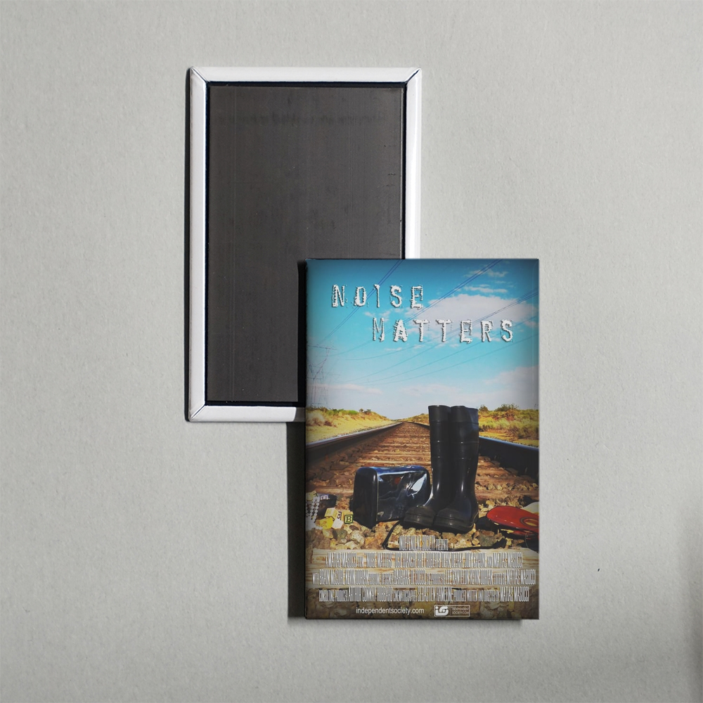 Noise Matters Mini Movie Fridge Magnet