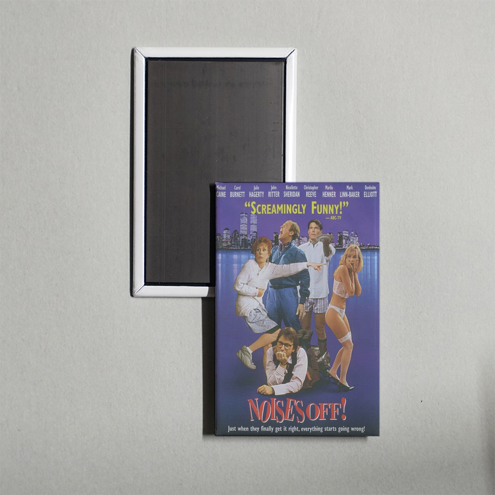 Noises Off [1992] Mini Movie Fridge Magnet