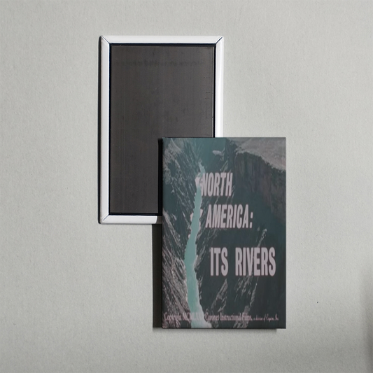 North America Its Rivers Mini Movie Fridge Magnet