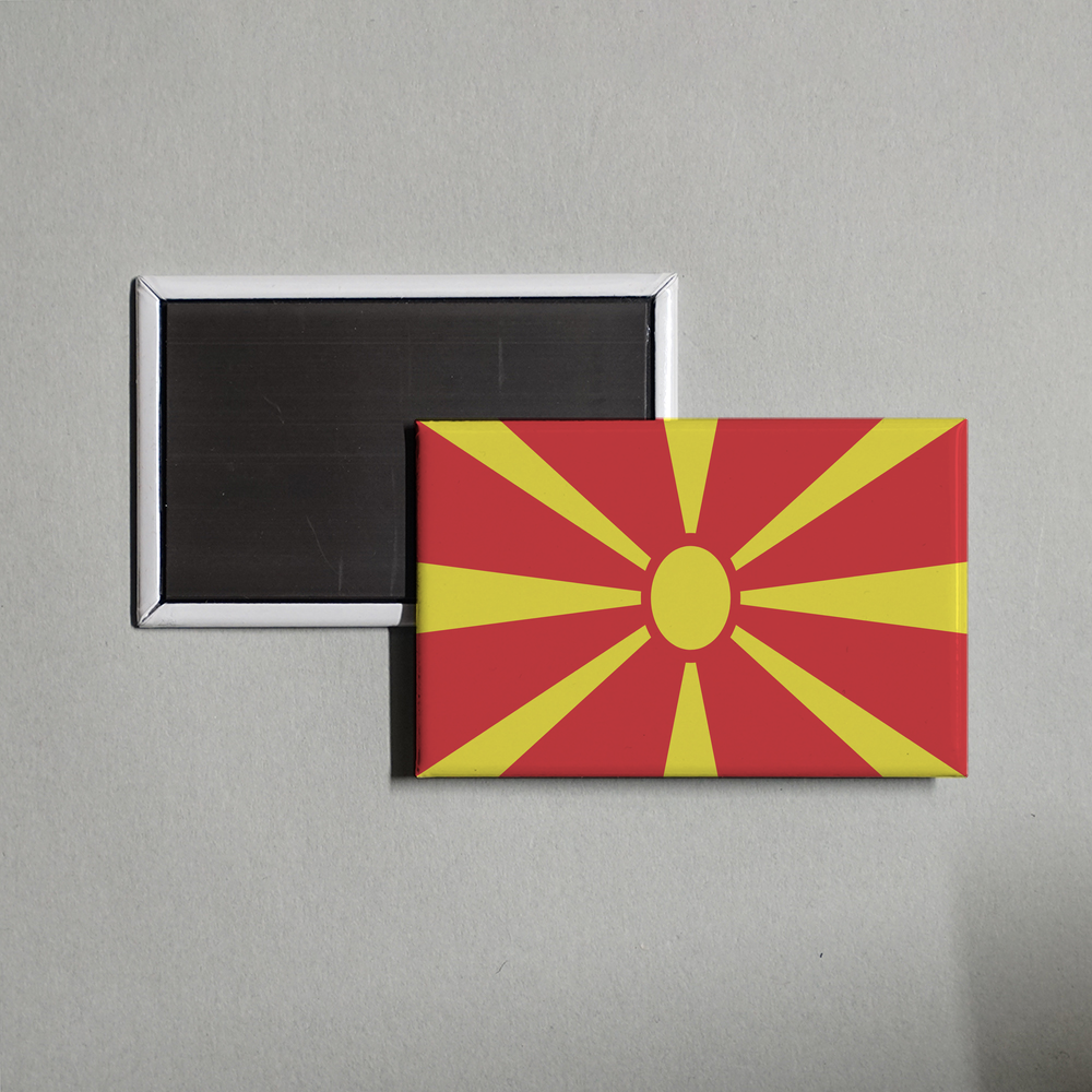 North Macedonia Flag Fridge Magnet
