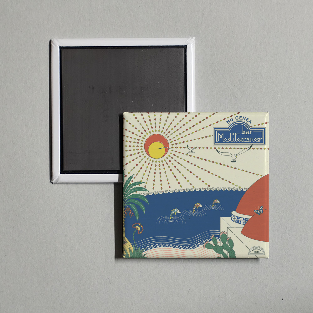 Nu Genea - Bar Mediterraneo Album Cover Fridge Magnet