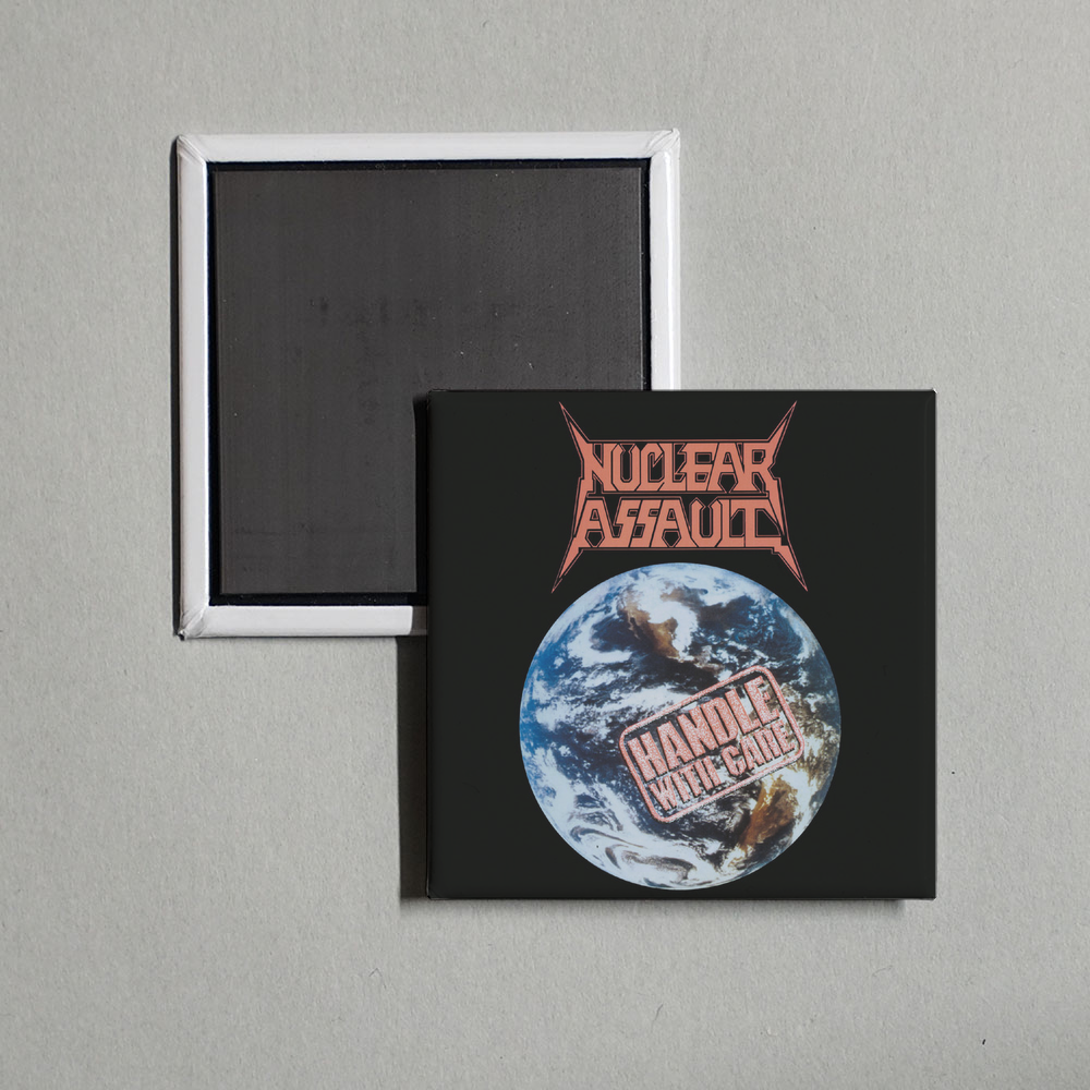 Nuclear Assault - Handle With Care Album Cover Fridge Magnet