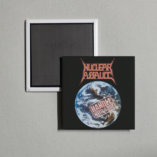 Nuclear Assault - Handle With Care Album Cover Fridge Magnet