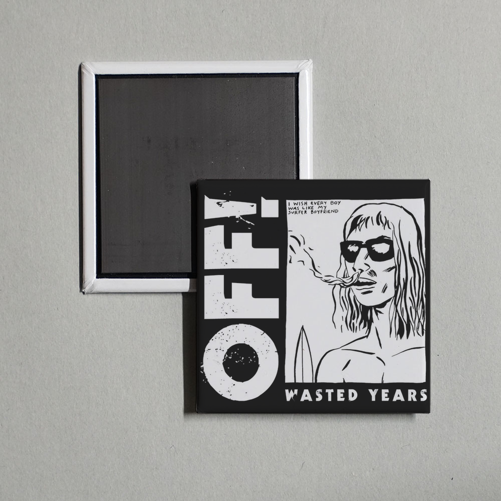 OFF! - Wasted Years Album Cover Fridge Magnet