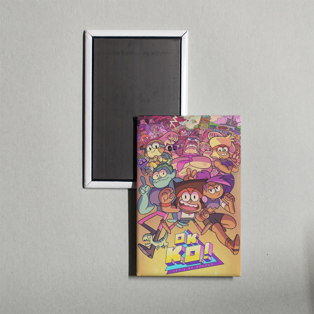 OK K.O.! Let's Be Heroes TV Show Fridge Magnet