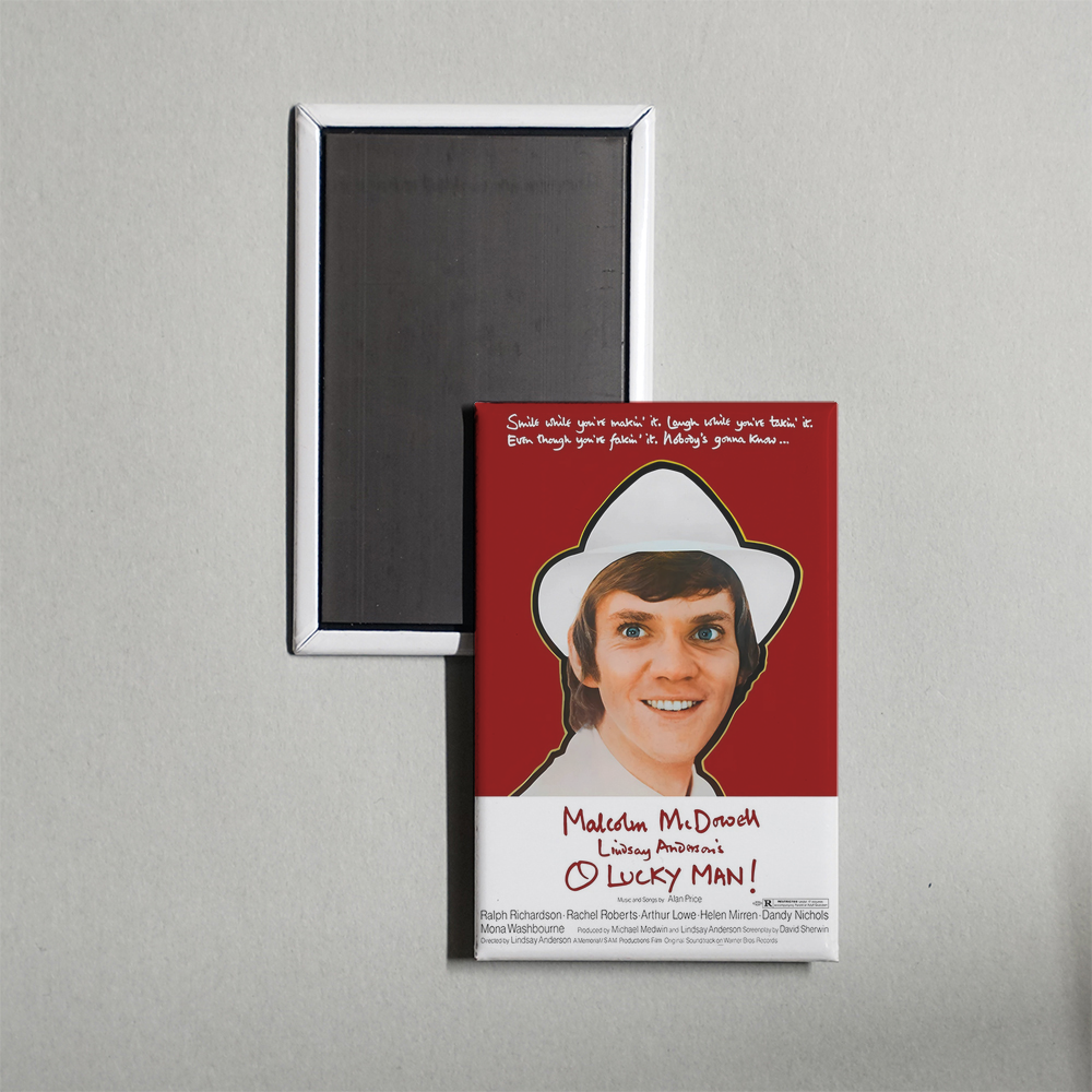 O Lucky Man! B Mini Movie Fridge Magnet