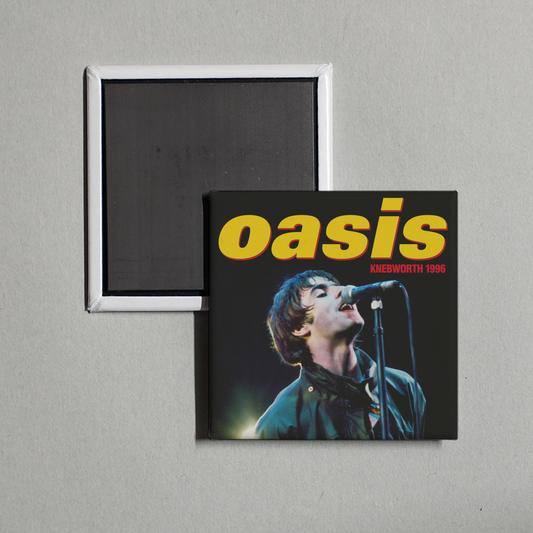 Oasis - Knebworth 1996 (Live) Album Cover Fridge Magnet