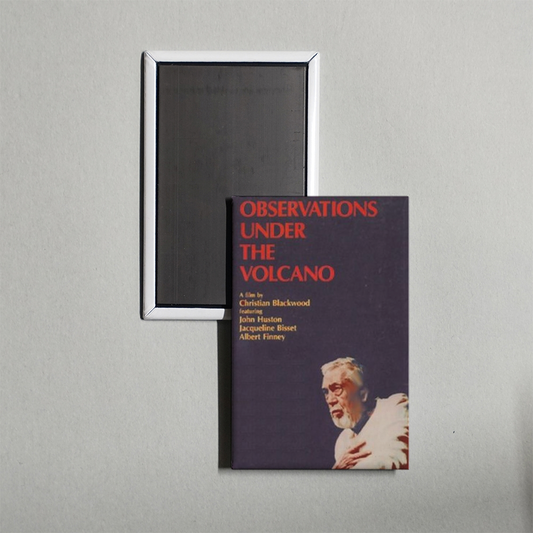 Observations Under the Volcano Mini Movie Fridge Magnet